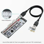 VER010-X PCIE Riser 1X to 16X Graphics Extension Card